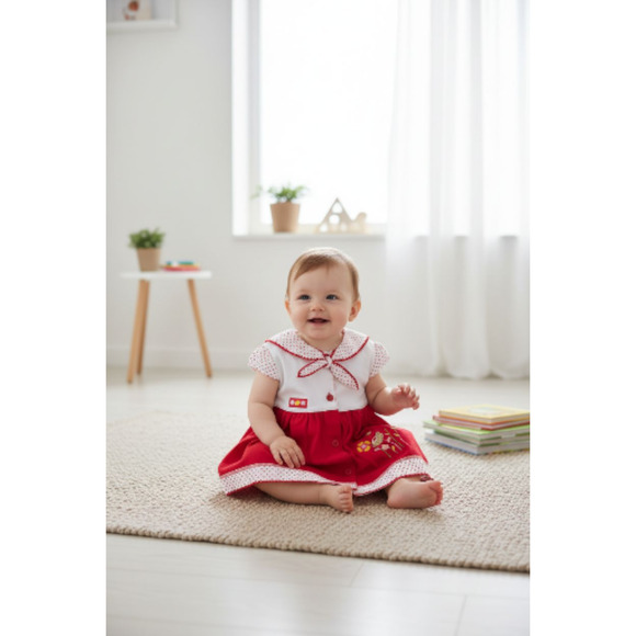 New Baby Girl Dress Set with underwear Size 9 to 12 months - Picture 2 of 3